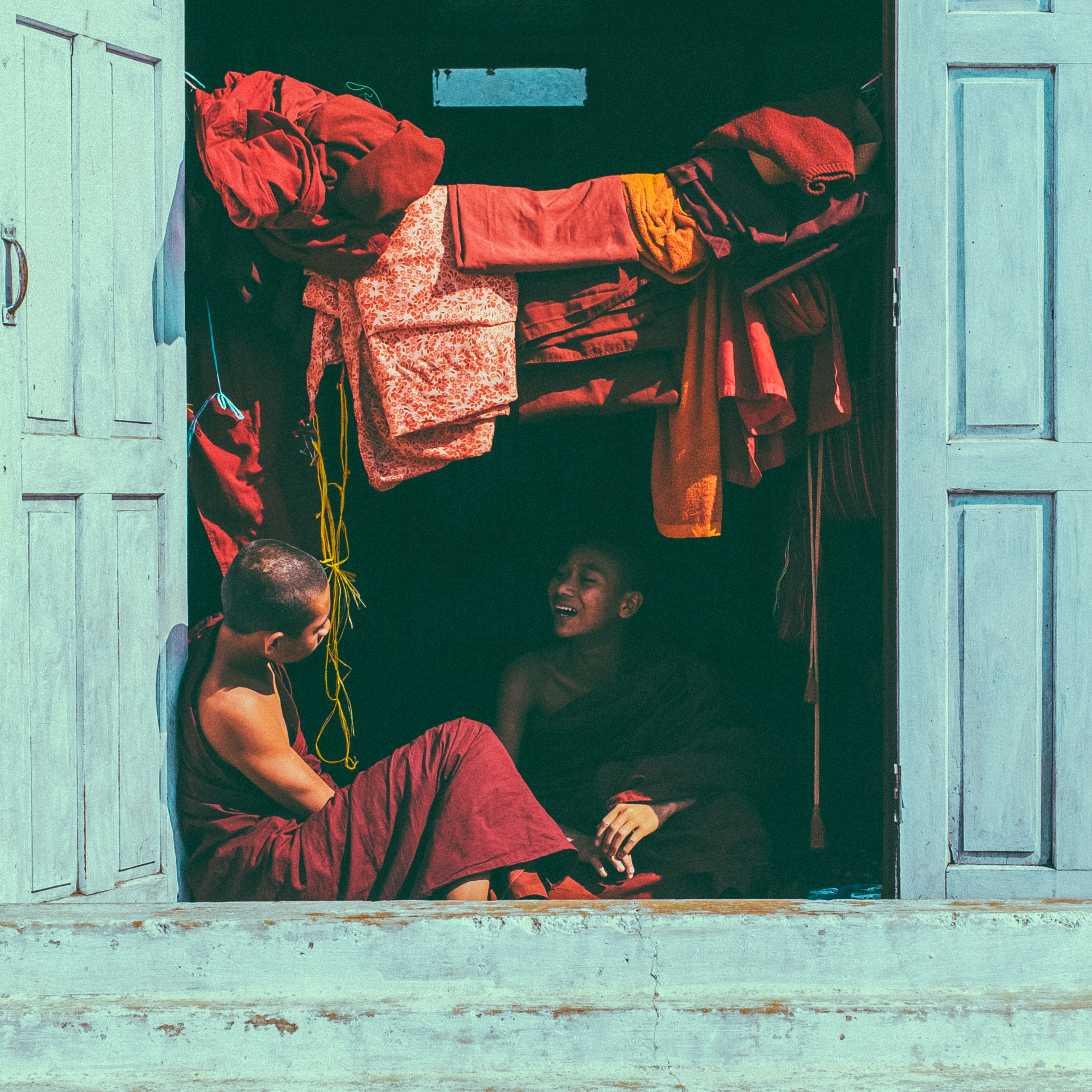 Myanmar — Two Monks