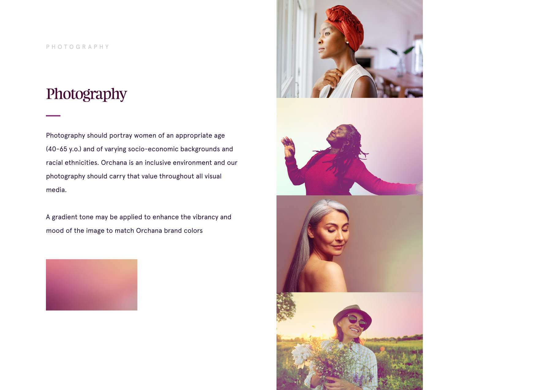 Orchana — Photography Guidelines